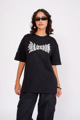 Illusion Puff Print Oversized Tee