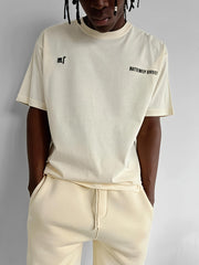 Butterfly Puff Print Oversized Tee