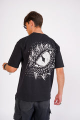 Illusion Puff Print Oversized Tee
