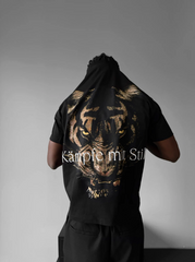 Lion Puff Print Oversized Tee