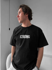 Strong Puff Print Oversized Tee