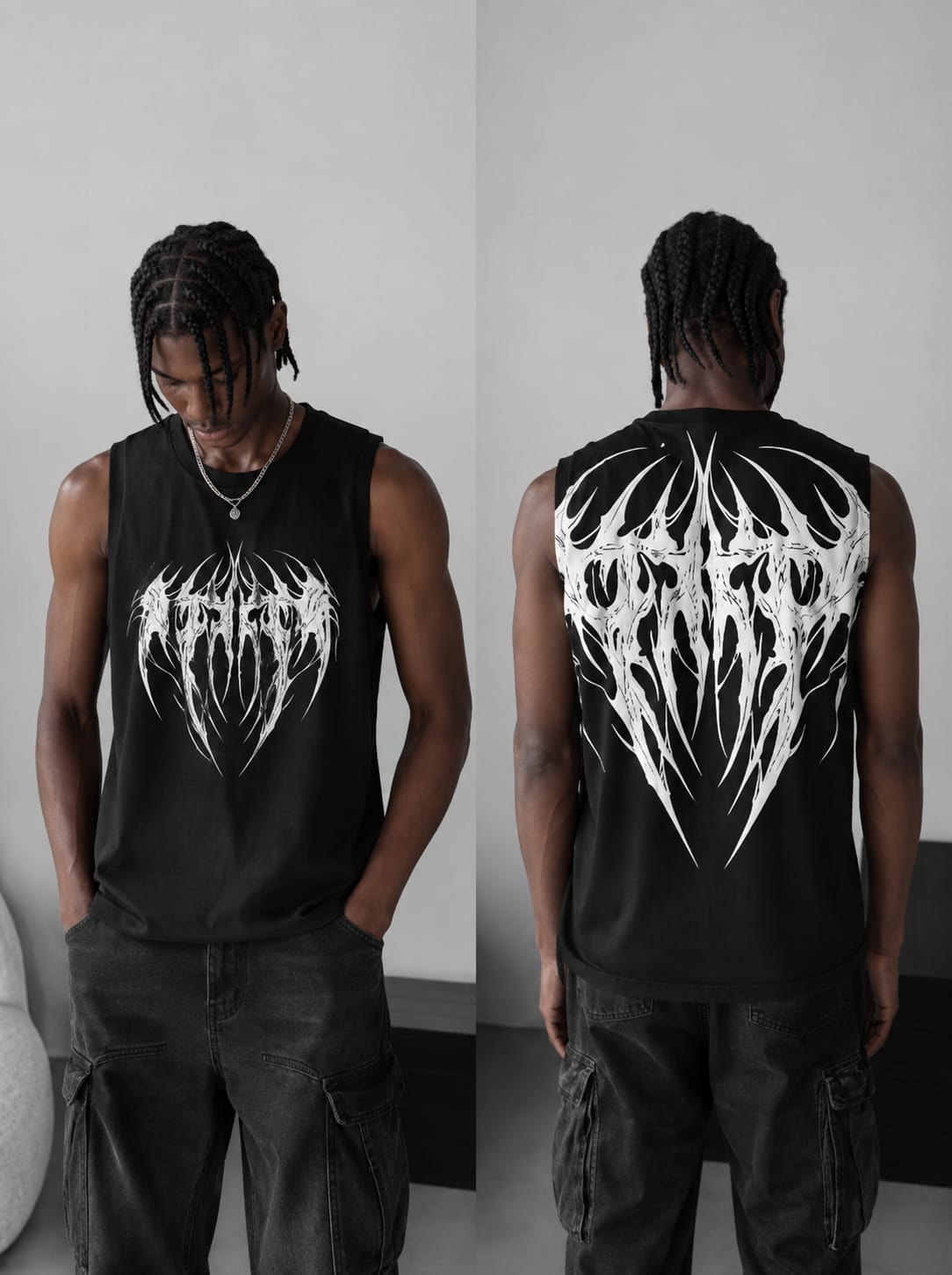Bat Oversized Vest Tee